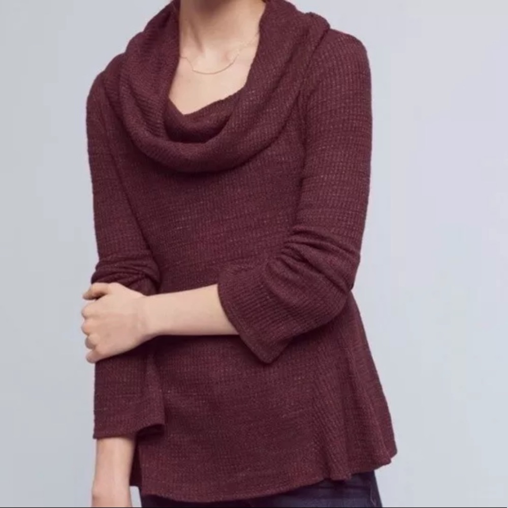 Anthropologie POSTMARK Maurisa Cowl Thermal Knit